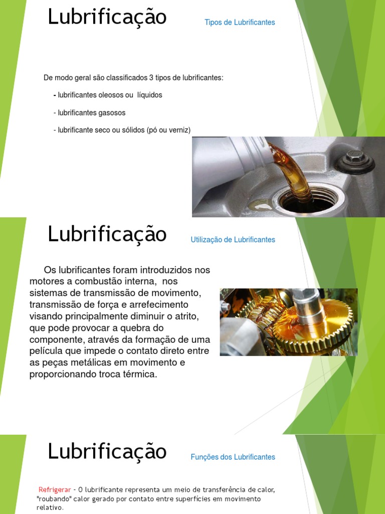 Tipos e Funções de Lubrificantes | PDF