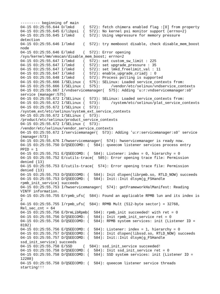 Android System Log Analysis | PDF | Encryption | Computing
