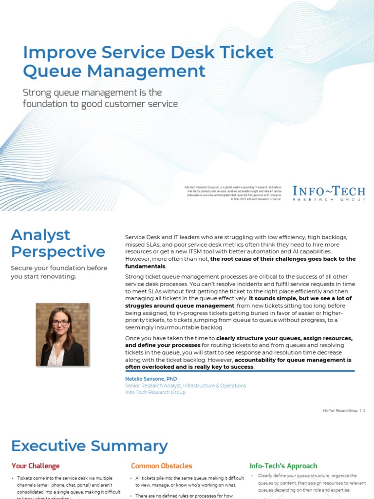 Improve Service Desk Ticket Management | PDF | Automation | It Service ...