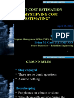 Cost Estimating - Presentation - April-13