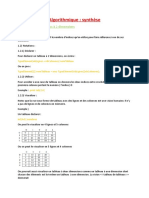 Algo Synthese Finie