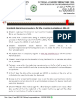 SOP For Creation and Display of ABC ID