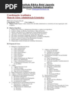 Clovis Gonçalves - Administração Eclesiastica - Apostila