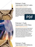 Pakistan's Trade Agreements With Sri Lanka