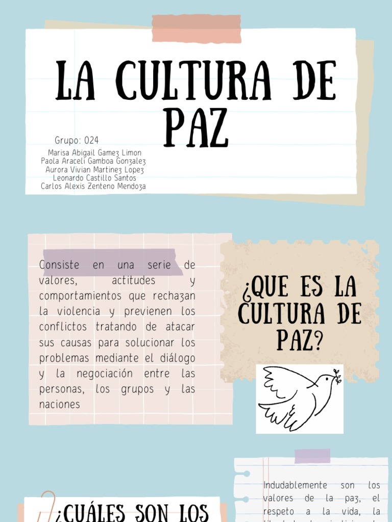 Inclusión y Cultura de Paz: Claves Esenciales | PDF | Igualdad social ...