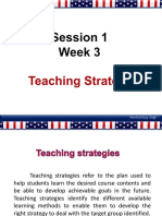 III Week PPT - Teaching Strategies