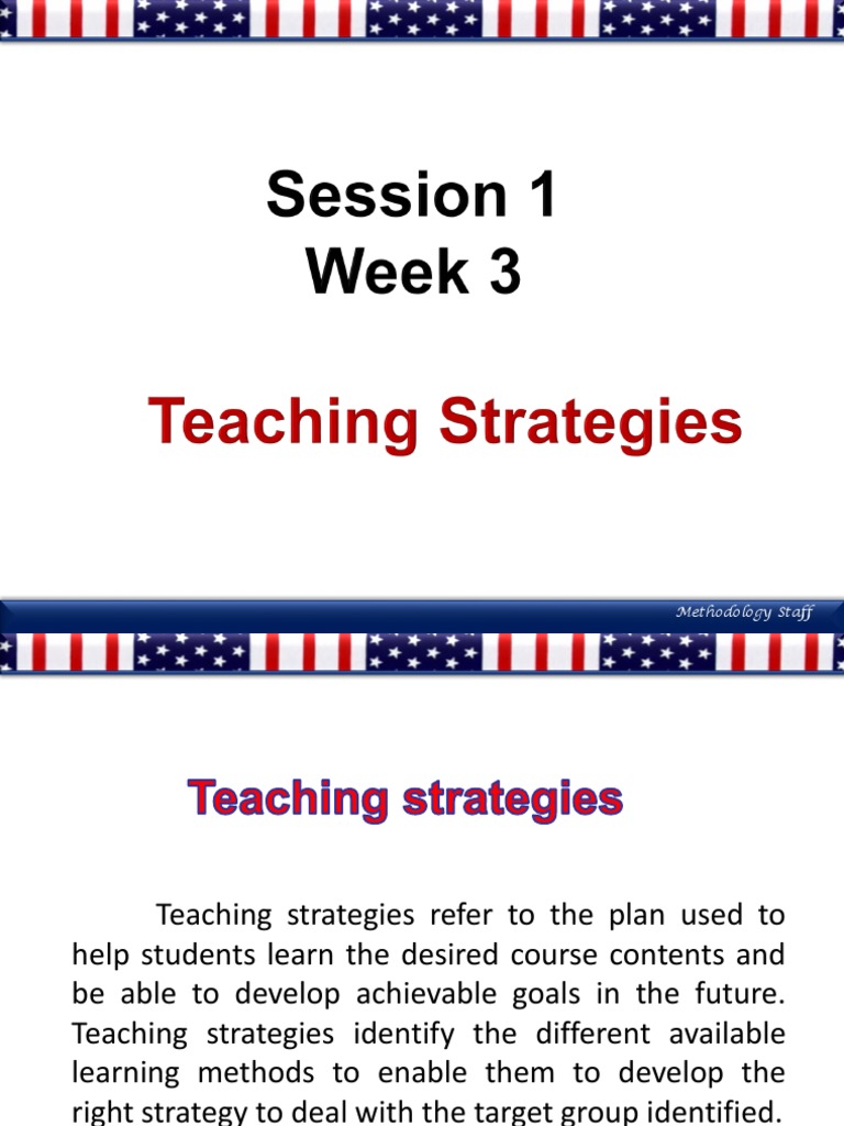 III week ppt- Teaching Strategies | PDF | Shyness | Teachers