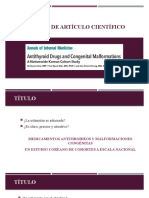 Analisis de articulo-ATD Y Malformaciones congénitas