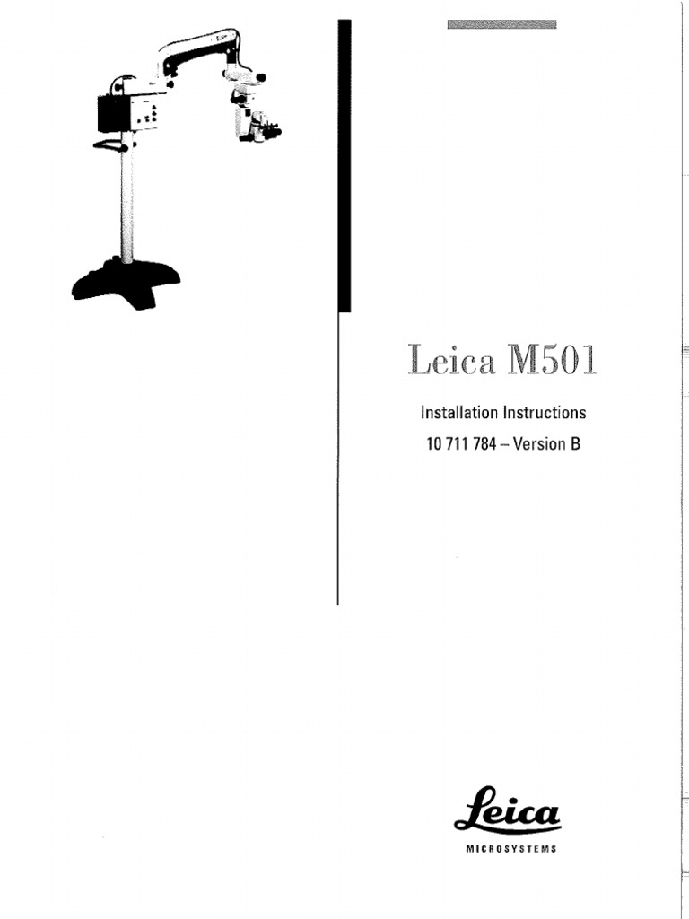 Leica M-501 - Installation Manual