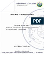 Informe de Auditoria A Contabilidad 2021