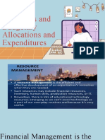 Financial Resources and Budgetary Allocations and Expenditures