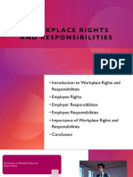 Workplace Rights and Responsibilities