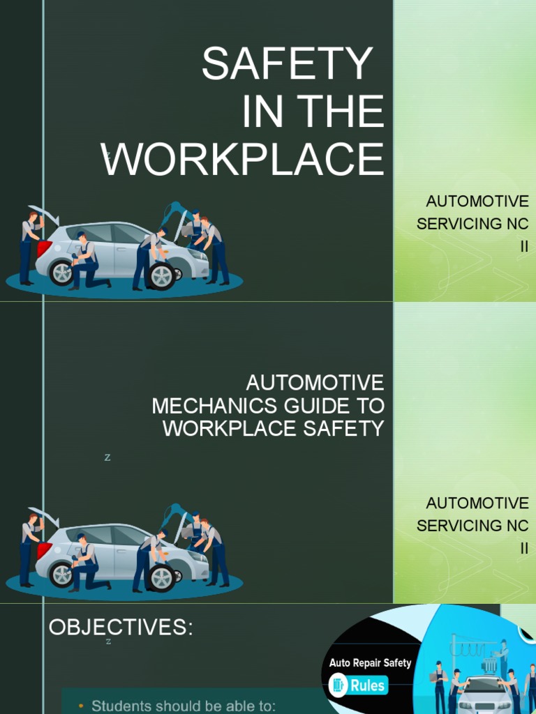 Automotive Mechanics Guide To Workplace Safety PDF