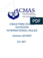005257-1-2019 Cmas Outdoor-Free Diving Competition Rules