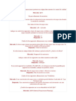 Cuáles de Las Siguientes Transacciones Pertenecen a Algún Dato Maestro de Control de Calidad