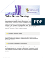 Taller Scrum Planning