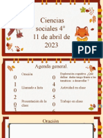 Clase Socilaes 4 ° Grado Abril 11 de 2023