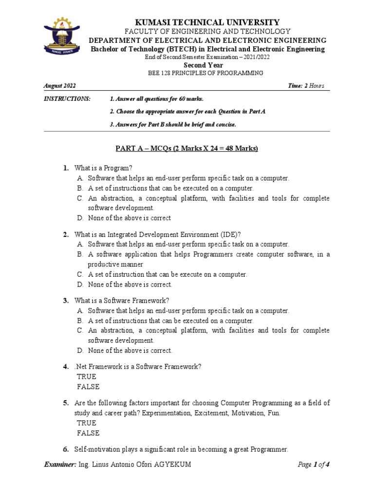 Principles of programming btech regular pdf computer programming