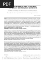 BEATRIZ Alguns apontamentos Psicoterapias fenomenológico-existenciais B.F