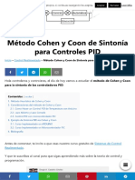 17 Método Cohen y Coon de Sintonía para Controles PID