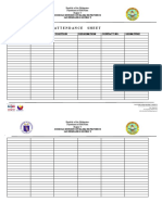 Attendance Sheet