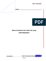 SNI 01-7209-2006 Nama Tumbuhan Dan Satwa Liar Yang Diperdagangkan