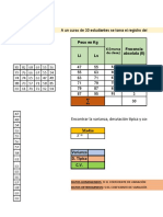 5 - Estadística - Uso Excel - Datos Agrupados - Varianza, Desviación Típica y Coeficiente Variación