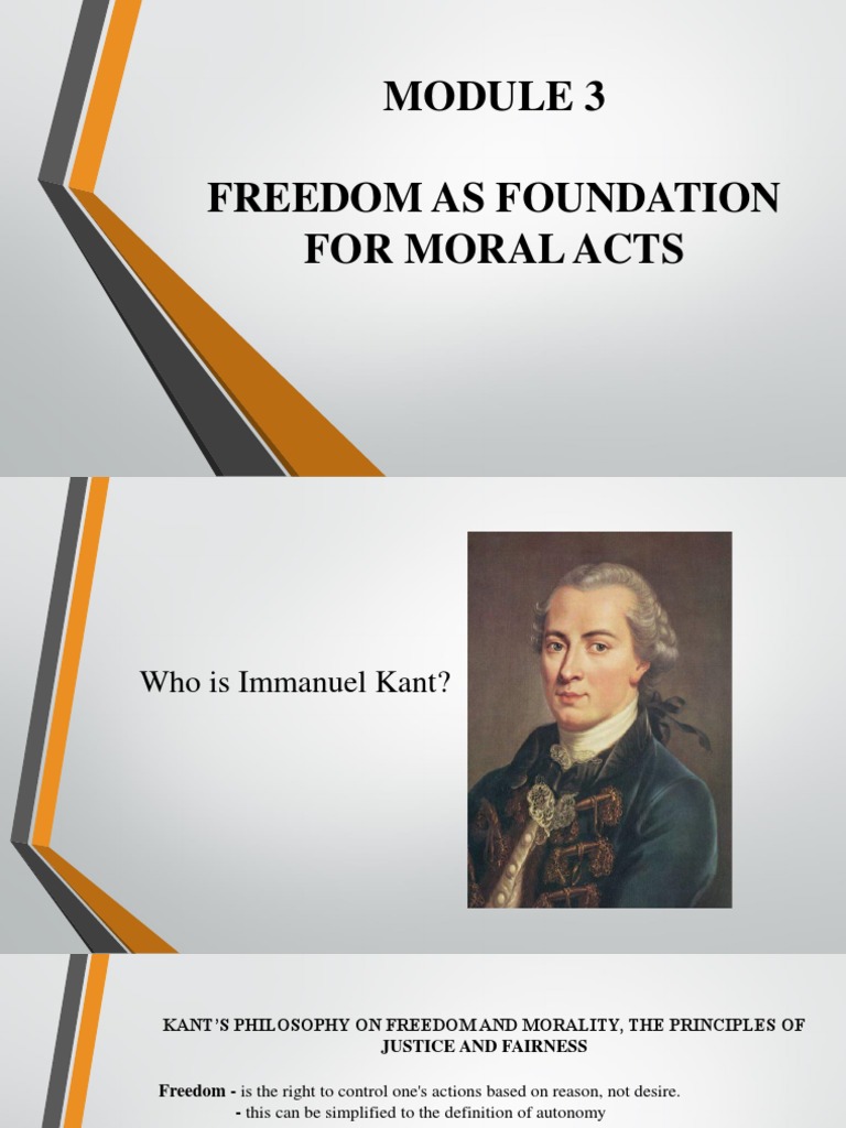 Freedom As Foundation For Moral Acts (Kant's Philosophy of Freedom) PDF