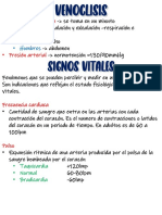 Venoclisis y Signos Vitales