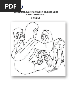 El Amor De Dios Para Nios Para Colorear