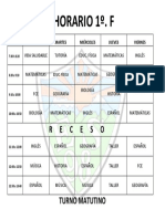 Horario 1f Tercer Periodo