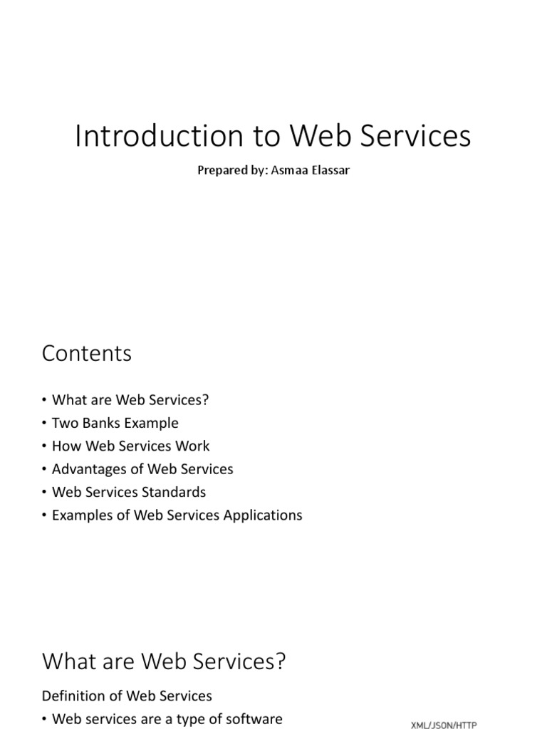 Lect01 introduction to web services pdf web service soap