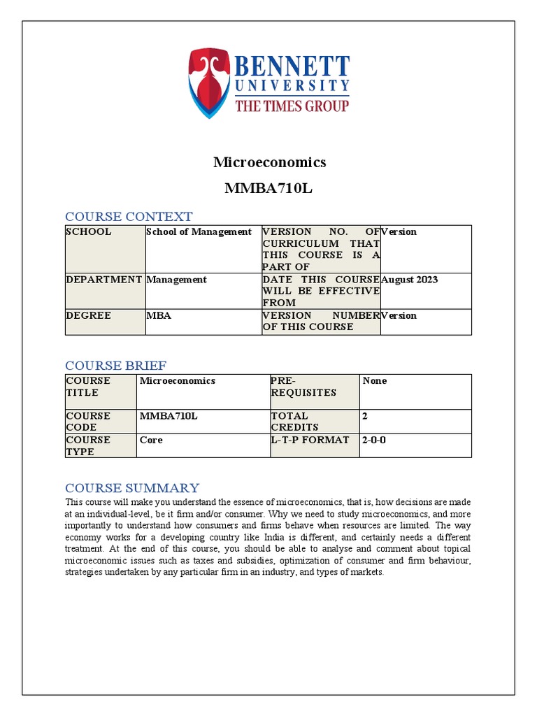 Course Outline | PDF