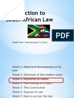 Introduction To South African Law Week Four