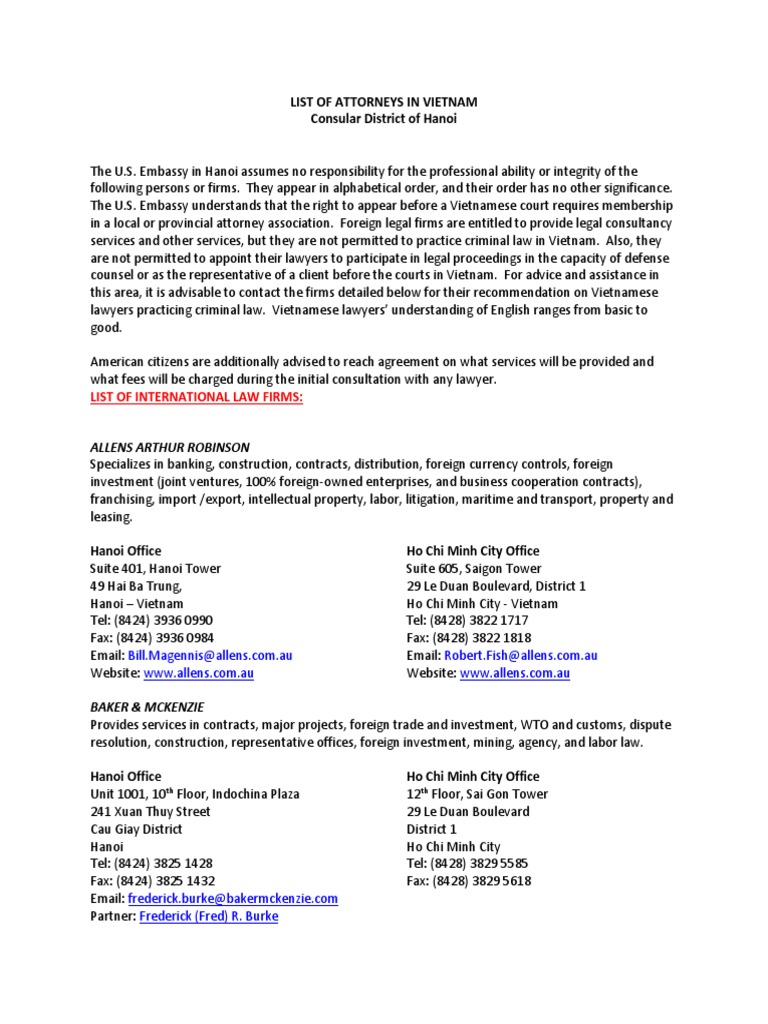 List of Attorneys 3 | PDF