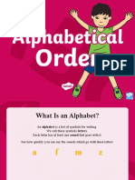 Alphabetical Ordering PowerPoint