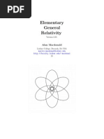 Macdonald - Elementary General Relativity