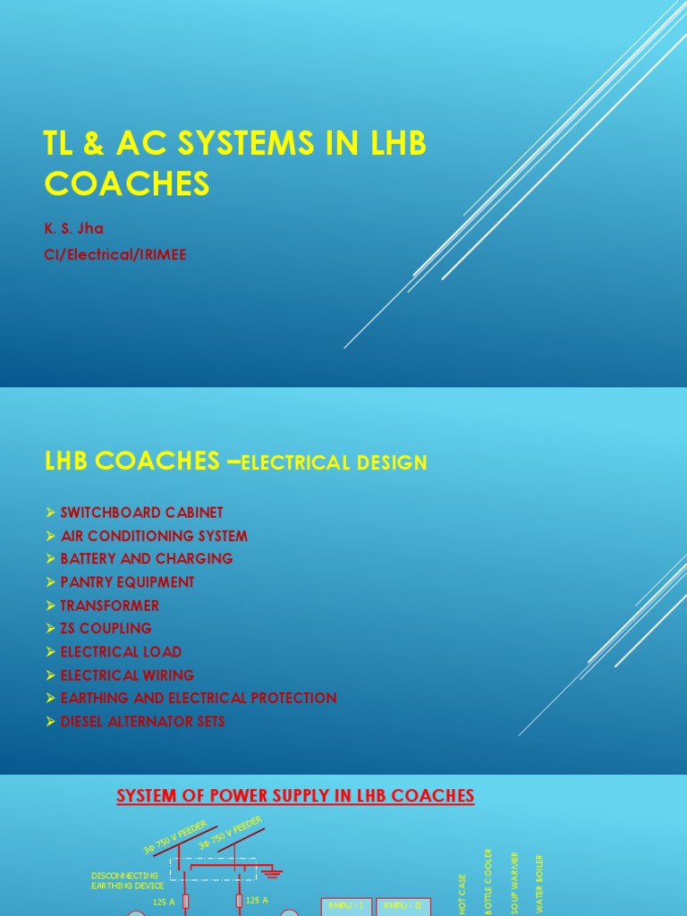 LHB Coach TL AC Systems PDF Electrical Connector Ac Power Plugs