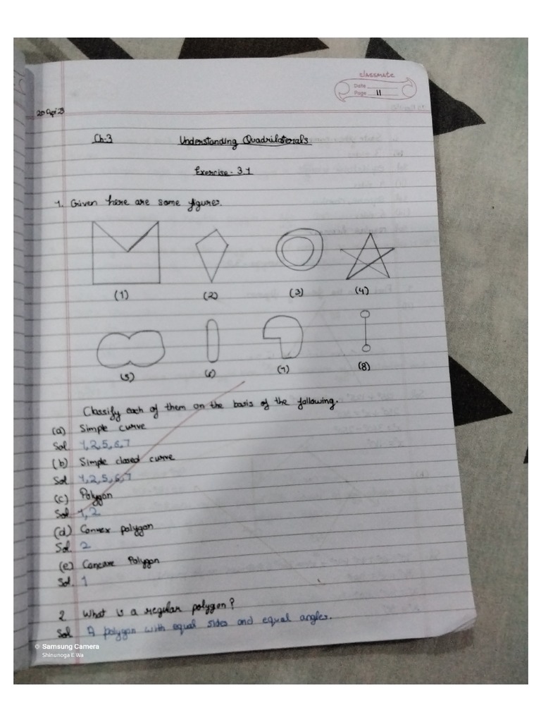 Understanding Quadrilaterals Class 8 Pdf