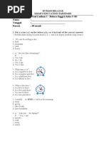 Soal Bing KLS 5 SD