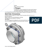 Piping Flange Bolt Hole