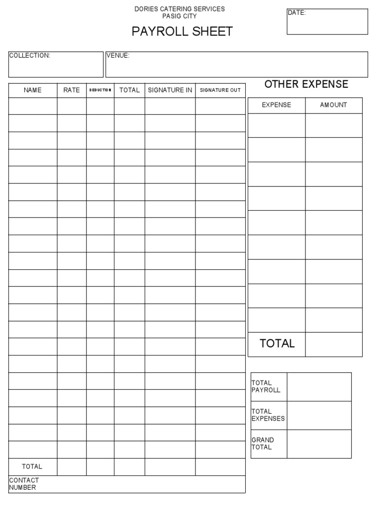 PAYROLL | PDF