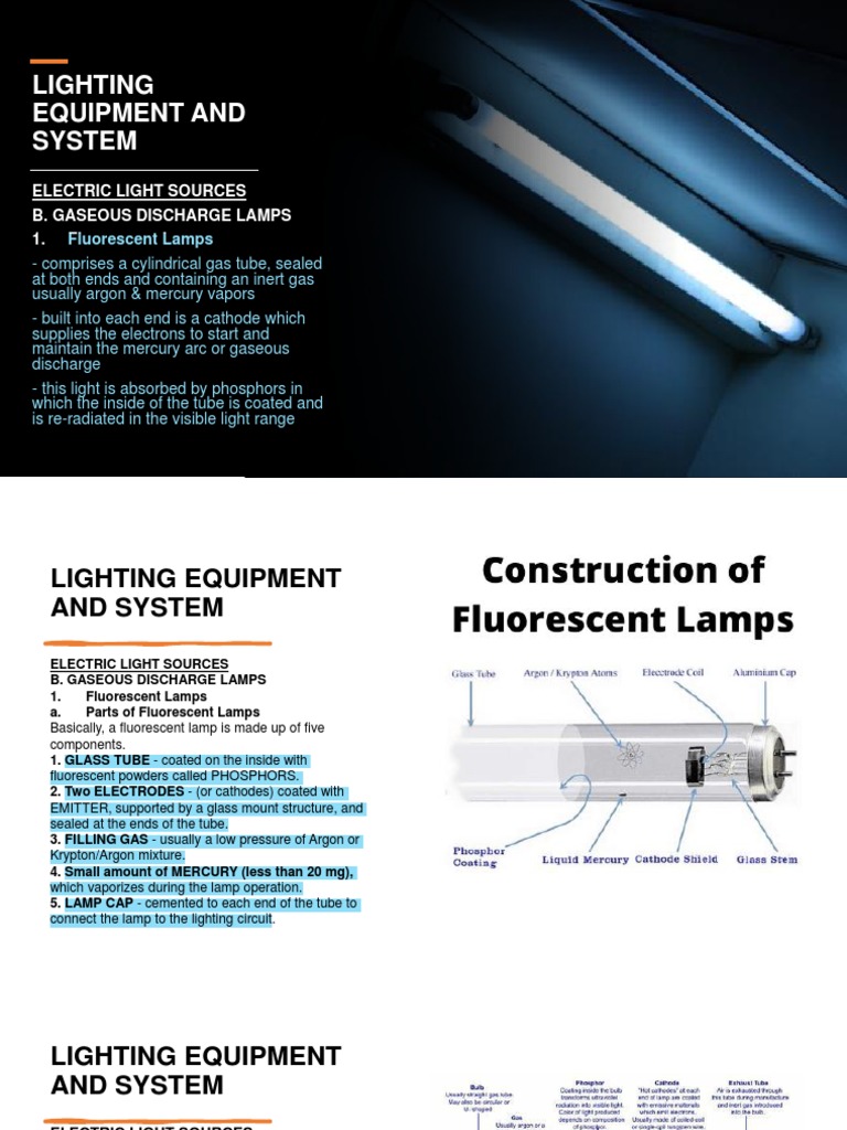 Fluorescent Lamp Overview and Types | PDF | Fluorescent Lamp ...