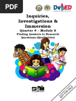 Q4 Module 6 Inquiries Investigations and Immersion