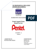 Pentel Aquash Water Brush Pen Set.: Marketing Management