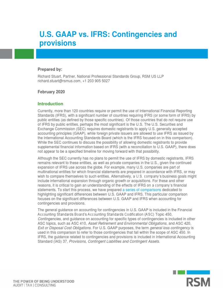 Contingencies Provisions at A Glance | PDF