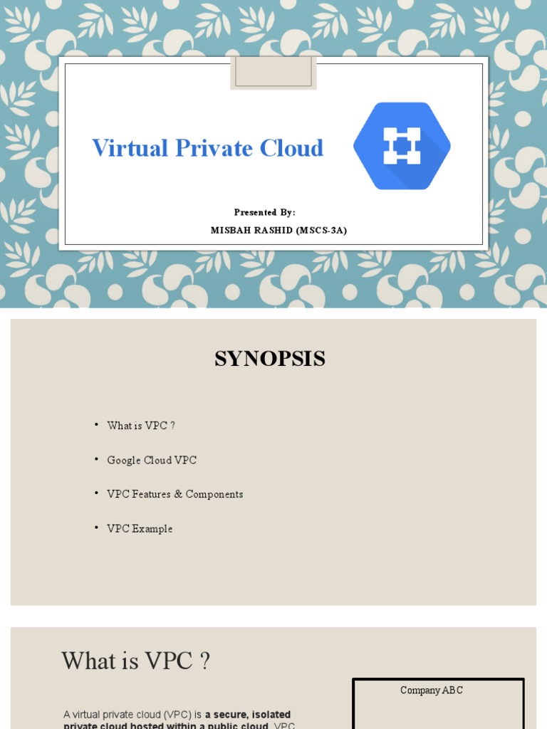 Misbah Rashid - Advance Network Design Presentation | PDF | Virtual ...