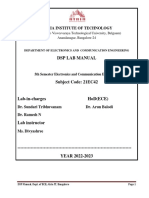 DSP Lab Manual (21ECL42) - 2022-23even