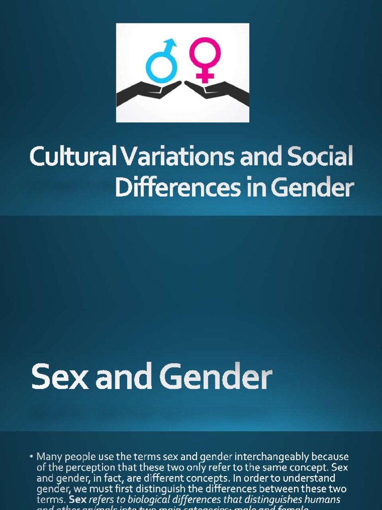 LESSON 1 - Sex and Gender | PDF