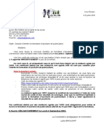 Objet: Dossier D'entrée en Formation D'auxiliaire de Puériculture